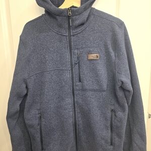 The North Face Men's Gordon Lyons Full-Zip Hoodie Shady Blue Heather Size Large